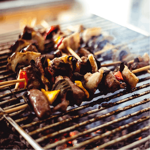 Grill your local fresh ingredients on the barbecue