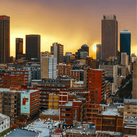 Stay in the trendy Illovo area of Johannesburg 