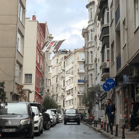 Take a walk through the vibrant streets of Besiktas