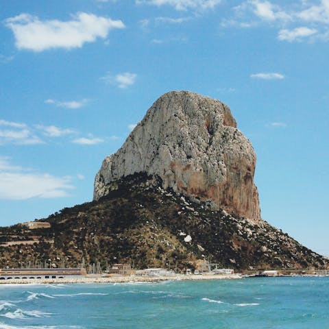 Enjoy a swim in the pristine waters of the Bay of Calpe