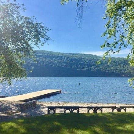 Spend a day by the lake, a five-minute drive away