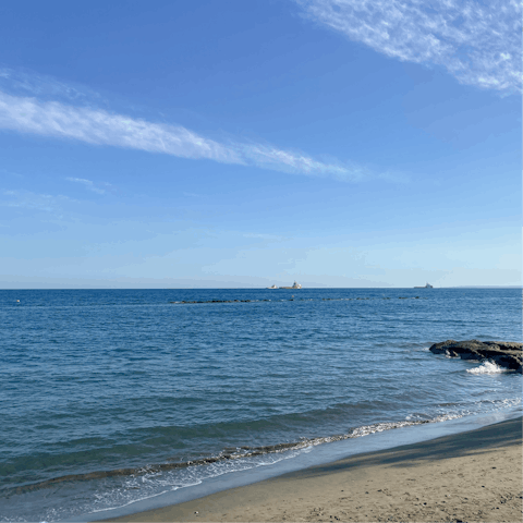 Wander over to Deniz Yolu Beach and relax on the sand