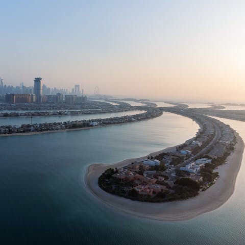 Stay in Dubai, fifteen minutes' drive from the glitzy Palm Jumeirah