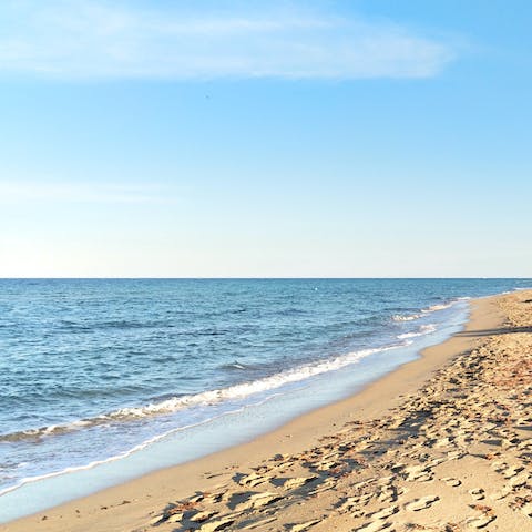 Drive down to the stunning beach of South Salento