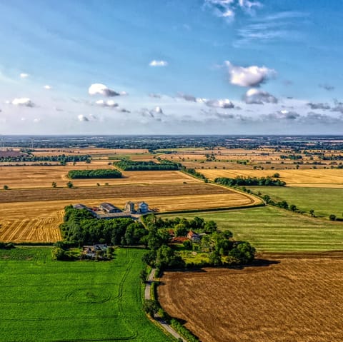 Explore the Suffolk countryside on foot or bring your bikes