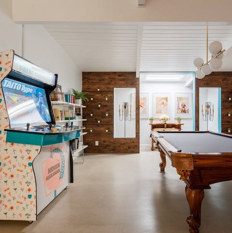 Cool off in the games room and challenge your guests to some friendly competition
