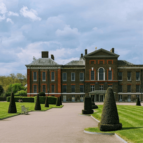 Stroll around the gardens at Kensington Palace, a short walk away