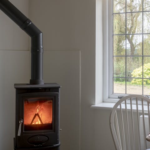 Get the log-burner crackling and doze off next to its warmth