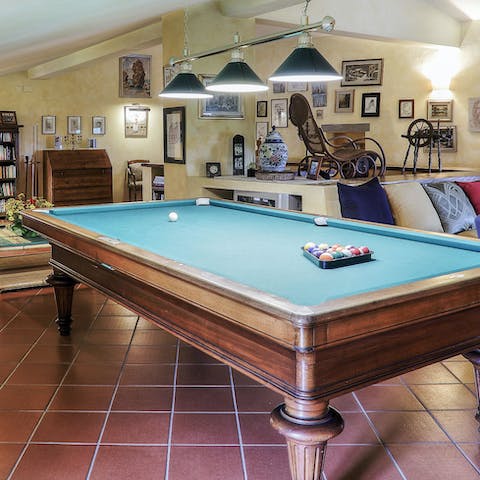 Play a game of billiards before dinner