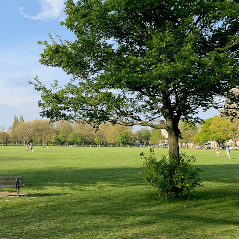 Go for a long stroll in nearby Brockwell Park