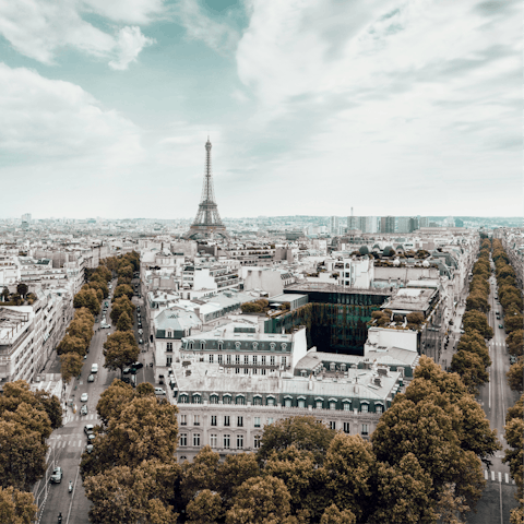 Head into central Paris, an easy fifteen-minute metro ride