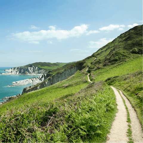 Follow the coastal path to The Lighthouse Keeper's Cottage – it'll take you around an hour and a quarter 
