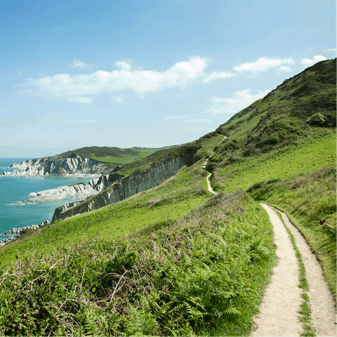 Follow the coastal path to The Lighthouse Keeper's Cottage – it'll take you around an hour and a quarter