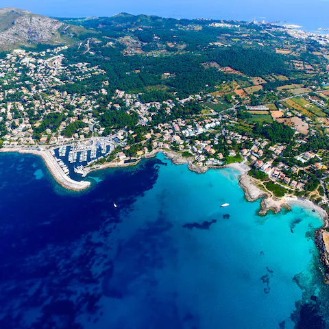 Gain a bird's-eye-view of the island on a hot air balloon ride from nearby Manacor