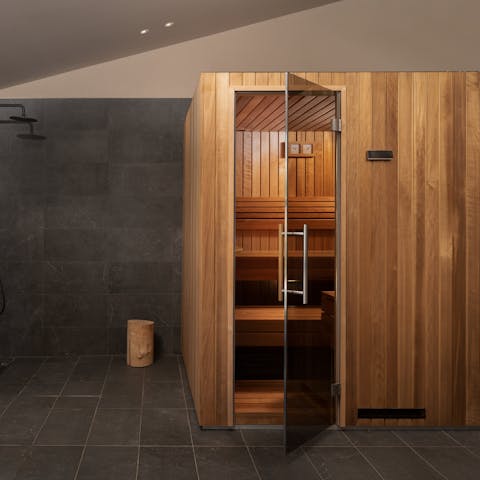 Treat yourself to a much-needed pamper in the sauna