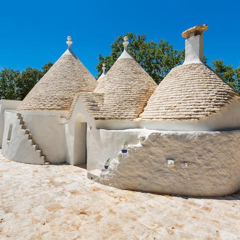 Embrace the Ostuni area's tradition with a stay in a trulli home