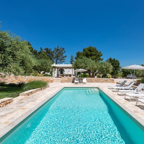 Slip into the shimmering pool – the perfect tonic to Puglia's hot summers