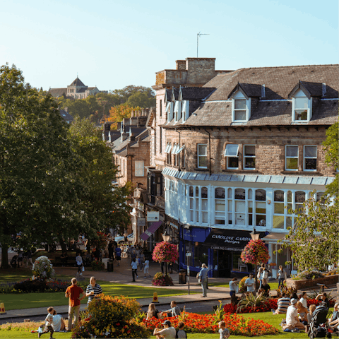 Stay in the heart of Harrogate, a ten-minute stroll from the town centre