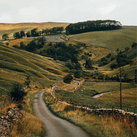 Hike through the Yorkshire Dales, a twenty-three minute drive away