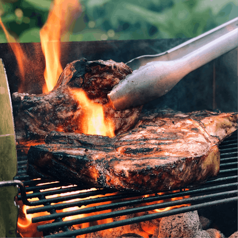 After a day of adventure, fire up the barbecue for an alfresco feast