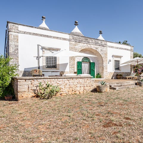 Stay in a charming traditional trullo home in the countryside