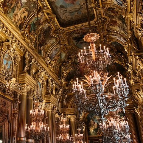 Embark on a special outing to Palais Garnier to see an opera, it's just a short walk away