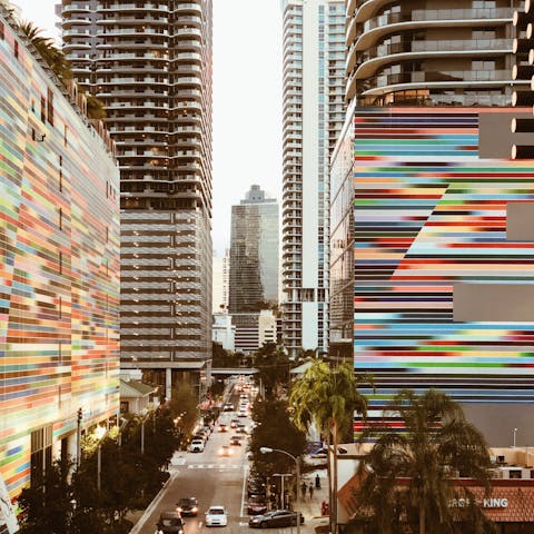 Explore exciting Miami from this central Brickell location