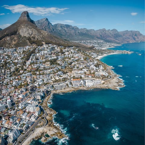 Explore the attractions of Cape Town, just over a ten-minute drive away