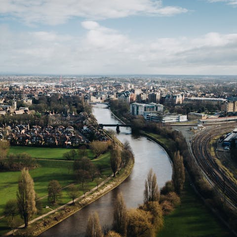 Take a stroll down the banks of the River Ouse, which sits a minute's walk from the home