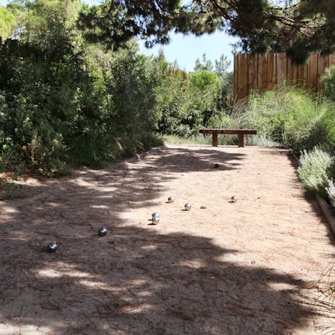 Challenge friends and family to a game of boules