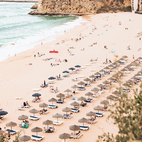 Stay on the edge of Albufeira and walk to the sands of Santa Eulália in twenty minutes