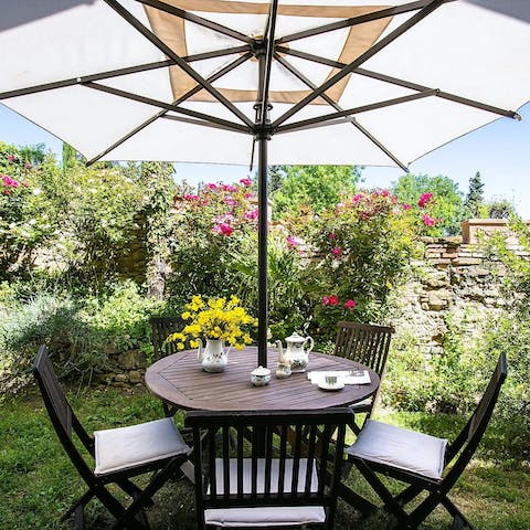 Bring back authentic cannoli to enjoy in the garden with coffee