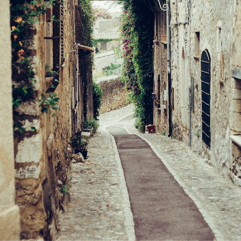 Drive to Fiano in minutes and spend the day strolling around the village