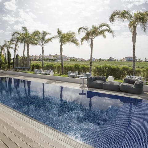 Cool off from the Cypriot heat in the private plunge pool