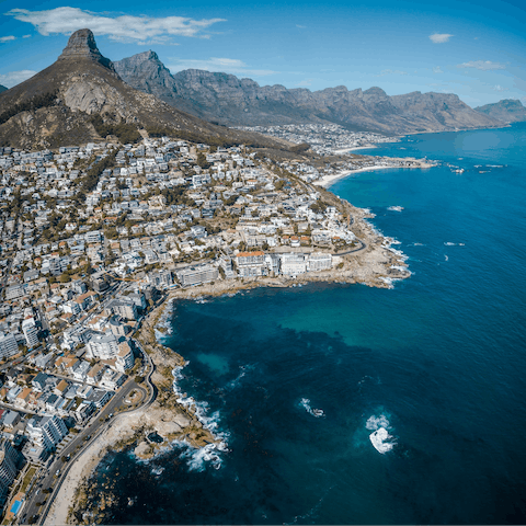 Make the most of your unbeatable Bo Kaap location – just a short drive to Table Mountain and the world-famous Camps Bay Beaches, and a stone's throw from Sea Point Promenade and the V&A Waterfront