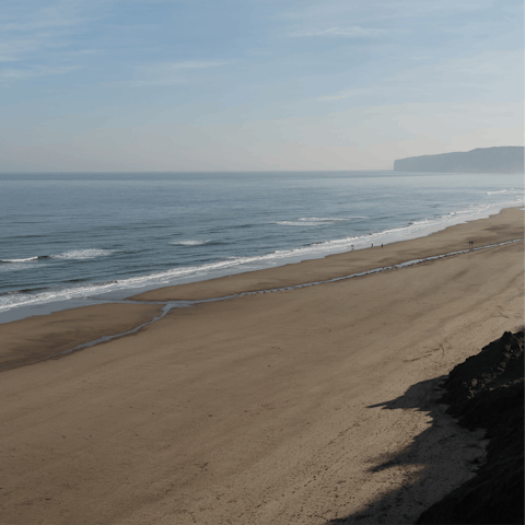 Stay just a seven-minute drive from Filey Beach