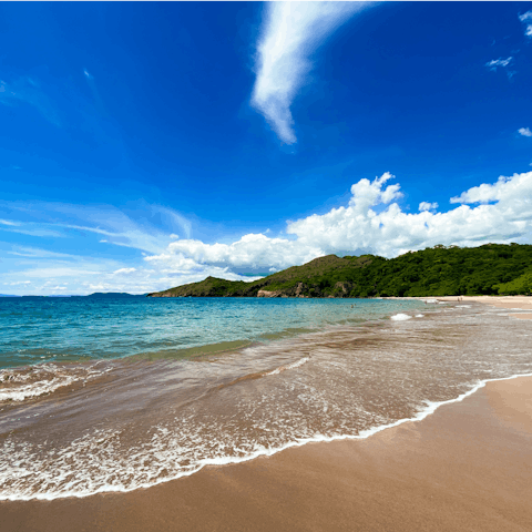 Walk to nearby Prieta beach to soak up the sun from its sandy shores