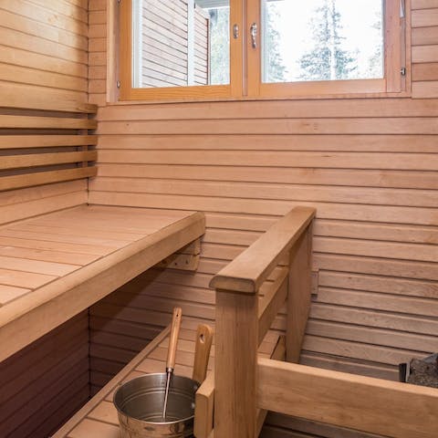 Relax like a local, in your private sauna