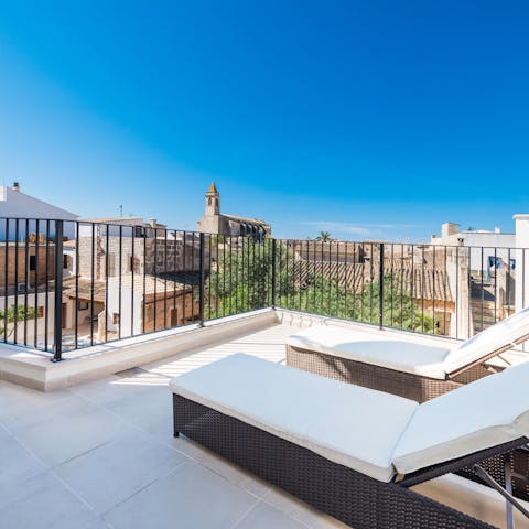 Soak up the Mediterranean sun from the ample terraces
