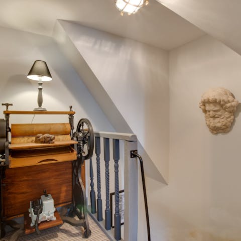 Admire your host's collection of quirky trinkets and antiques