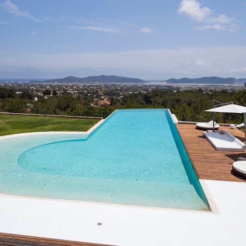 Jump into the infinity swimming pool and marvel at the views of the Med