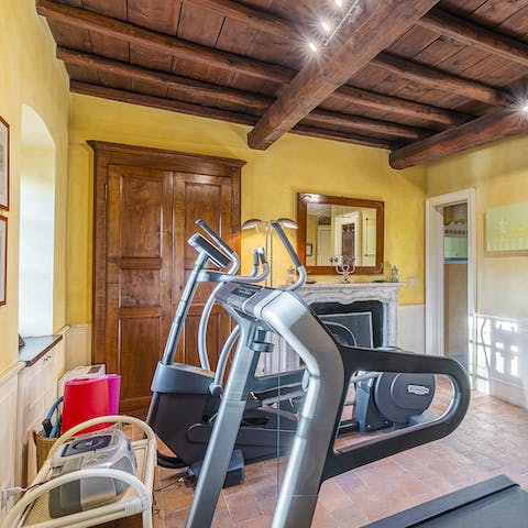 Keep up with your fitness routine in the home gym