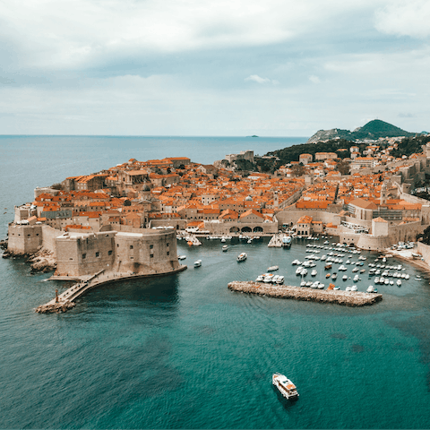 Reach the spectacular Old Town of Dubrovnik in around fifteen minutes on foot