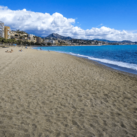 Stroll 100 meters to Caleta Beach and enjoy days in the sun
