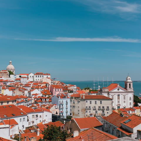 Get your bearings on the city from nearby Miradouro das Portas do Sol 