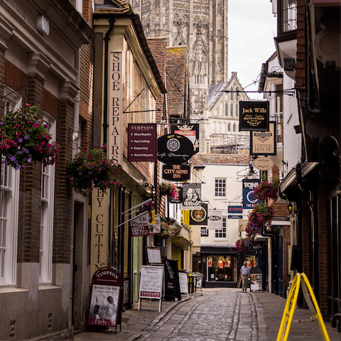 Dive into Canterbury's medieval streets, it's all just moments away