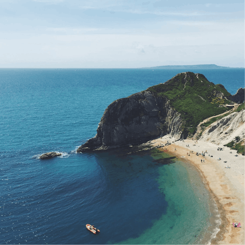 Pack up the car for a morning along the Jurassic Coast, within driving distance