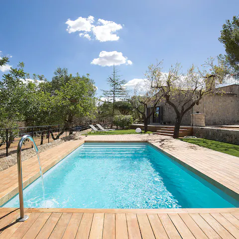 Take a refreshing dip in the pool