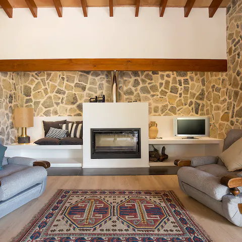 Spend a cosy evening by the fire