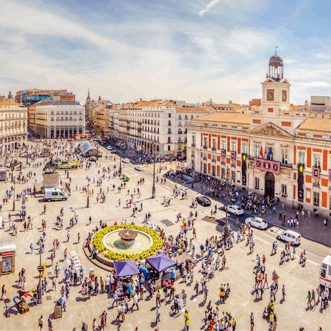 Stay just an eight-minute stroll away from Plaza Mayor